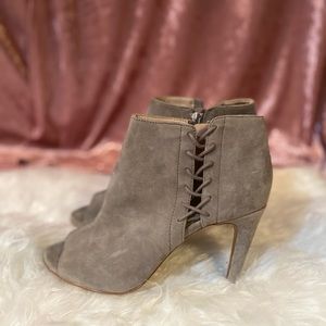 New Gray Peep Toe Bootie
